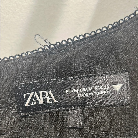 Zara Black Sleeveless Fitted Fran pencil Mini Dress women’s size medium black - Picture 3 of 4